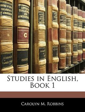 portada studies in english, book 1