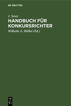 portada Handbuch fã â¼r Konkursrichter (German Edition) [Hardcover ] (en Alemán)