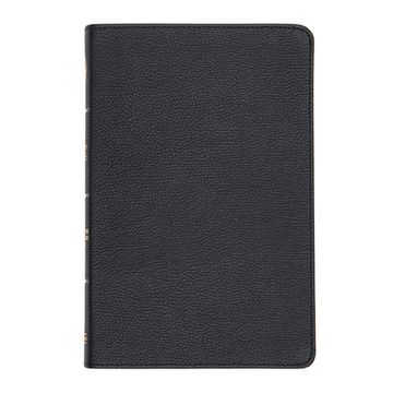 portada CSB Thinline Bible, Black Genuine Leather (in English)