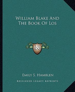 portada william blake and the book of los (in English)