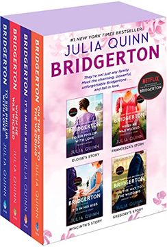 portada Bridgerton Boxed set 5-8: To sir Phillip, With Love / When he was Wicked / its in his Kiss / on the way to the Wedding (Bridgerton, 5-8) (en Inglés)