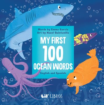 portada My First 100 Ocean Words in English and Spanish (in Spanish)