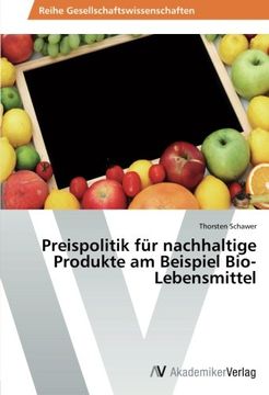 portada Preispolitik Fur Nachhaltige Produkte Am Beispiel Bio-Lebensmittel