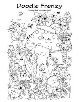 portada Doodle Frenzy Coloring Book for Grown-Ups 2 (Volume 2)