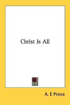 portada christ is all (en Inglés)
