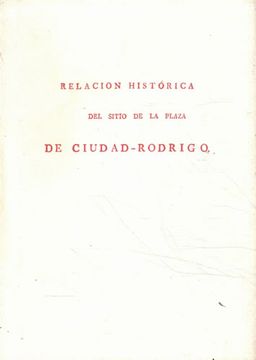 portada Relación Histórica del Sitio de la Plaza de Ciudad Rodrigo