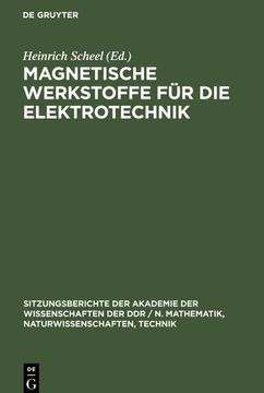 portada Magnetische Werkstoffe für die Elektrotechnik (en Alemán)