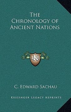 portada the chronology of ancient nations (en Inglés)