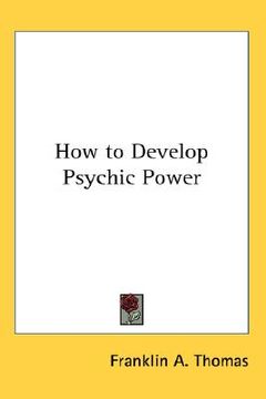 portada how to develop psychic power (in English)