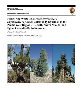 portada Monitoring White Pine (Pinus albicaulis, P. balfouriana, P. flexilis) Community Dynamics in the Pacific West Region- Klamath, Sierra Nevada, and Upper Columbia Basin Networks: Narrative Version 1.0