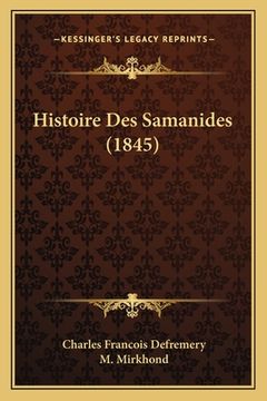portada Histoire Des Samanides (1845) (en Francés)