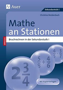 portada Mathe an Stationen, Bruchrechnen Bruchrechnen in der Sekundarstufe i (5. Bis 10. Klasse) (en Alemán)