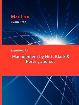 portada exam prep for management by hitt, black & porter, 2nd ed. (en Inglés)