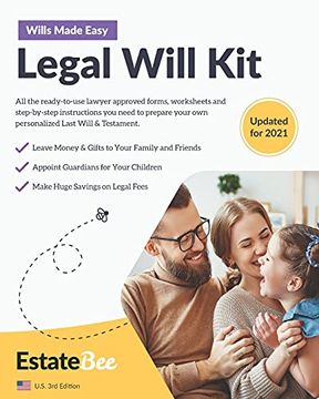 portada Legal Will Kit: Make Your own Last Will & Testament in Minutes. 1 (en Inglés)