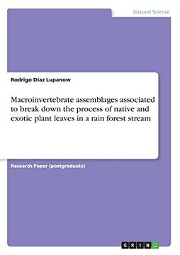 portada Macroinvertebrate Assemblages Associated to Break Down the Process of Native and Exotic Plant Leaves in a Rain Forest Stream