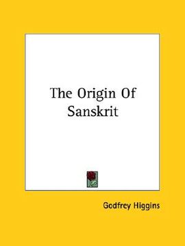 portada the origin of sanskrit (in English)
