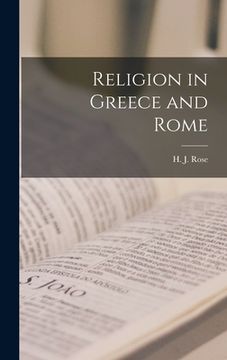 portada Religion in Greece and Rome (en Inglés)