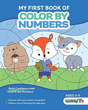 portada My First Book of Color by Numbers: A Kids Coloring Book to Learn Colors and Numbers (Woo! Jr. Kids Activities Books) (en Inglés)