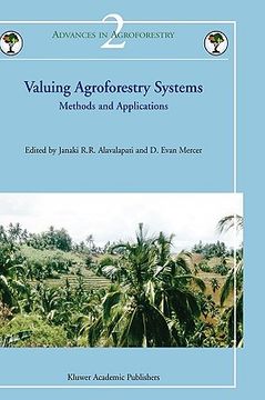 portada valuing agroforestry systems: methods and applications (en Inglés)