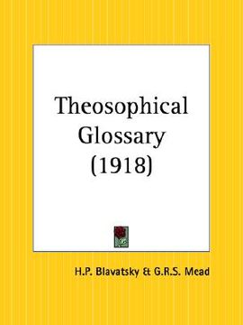 portada theosophical glossary (en Inglés)