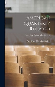 portada American Quarterly Register; American quarterly register v. 6 (en Inglés)
