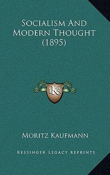 portada socialism and modern thought (1895) (en Inglés)