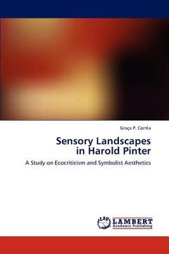 portada sensory landscapes in harold pinter (in English)