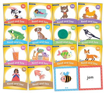 portada Jolly Phonics Read and See, Pack 1: In Print Letters (American English Edition) (en Inglés)