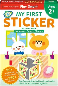 portada Play Smart my First Sticker Numbers, Colors, Shapes 2+: Preschool Activity Workbook With 250+ Stickers for Children With Small Hands; Ages 2, 3, 4: Bu (en Inglés)