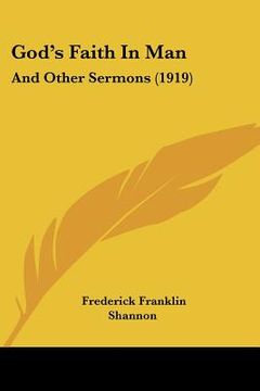 portada god's faith in man: and other sermons (1919) (in English)