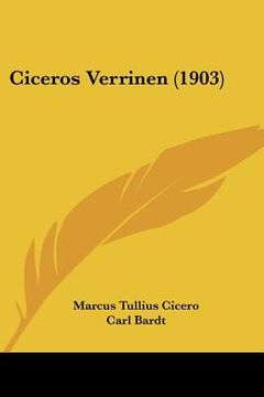 portada ciceros verrinen (1903) (en Inglés)