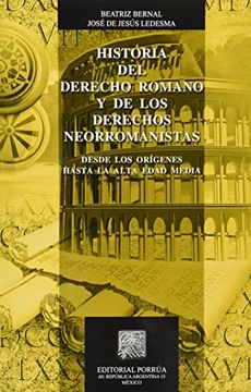 portada historia del derecho romano y de los derechos neorromanistas 13/ed