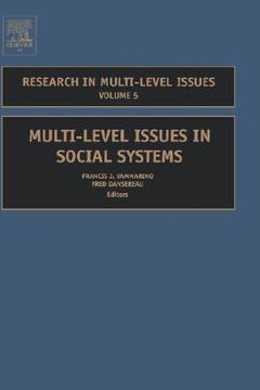 portada multi-level issues in social systems (en Inglés)