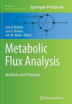 portada Metabolic Flux Analysis: Methods and Protocols (Methods in Molecular Biology, 1191) (en Inglés)