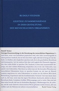 portada Geistige Zusammenhänge in der Gestaltung des Menschlichen Organismus (en Alemán)