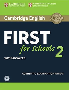 portada Cambridge English First for Schools 2 Student's Book With Answers and Audio: Authentic Examination Papers (Fce Practice Tests) 