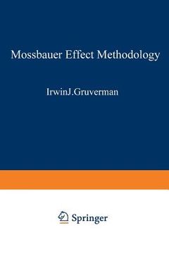 portada Mössbauer Effect Methodology (en Inglés)