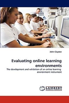 portada evaluating online learning environments (en Inglés)