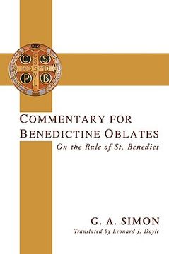 portada commentary for benedictine oblates: on the rule of st. benedict (in English)