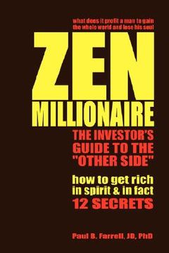 portada zen millionaire: the investor's guide to the "other side" (en Inglés)
