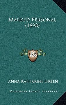 portada marked personal (1898) (en Inglés)