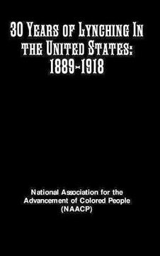 portada 30 Years of Lynching In the United States: 1889-1918