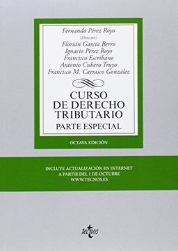 portada Curso De Derecho Tributario : Parte Especial (derecho - Biblioteca Universitaria De Editorial Tecnos)