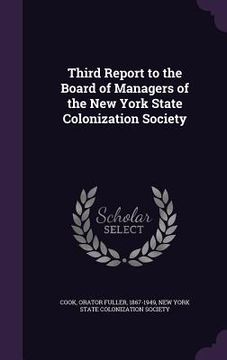 portada Third Report to the Board of Managers of the New York State Colonization Society