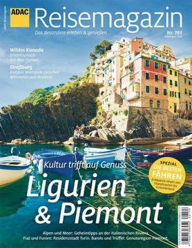 portada Adac Reisemagazin mit Titelthema Ligurien und Piemont (in German)
