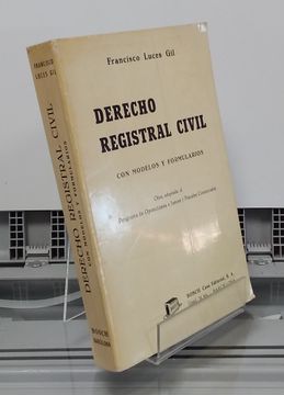 portada Derecho Registral Civil, con Modelos y Formularios. Obra Adaptada al Programa de Oposiciones a Jueces y Fiscales Comarcales