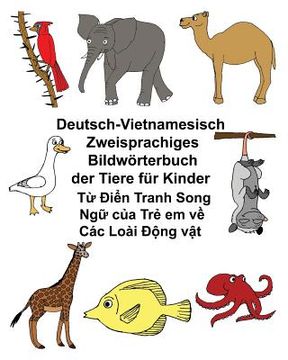 portada Deutsch-Vietnamesisch Zweisprachiges Bildwörterbuch der Tiere für Kinder