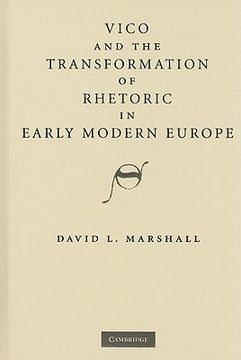 portada Vico and the Transformation of Rhetoric in Early Modern Europe (en Inglés)