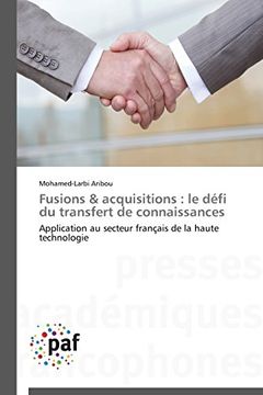 portada Fusions & Acquisitions: Le Defi Du Transfert de Connaissances