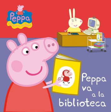 portada Peppa va a la Biblioteca (Peppa Pig. Todo Cartón)